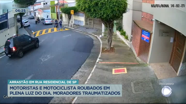 Vídeo: Bandidos fazem arrastão em rua residencial da Grande São Paulo