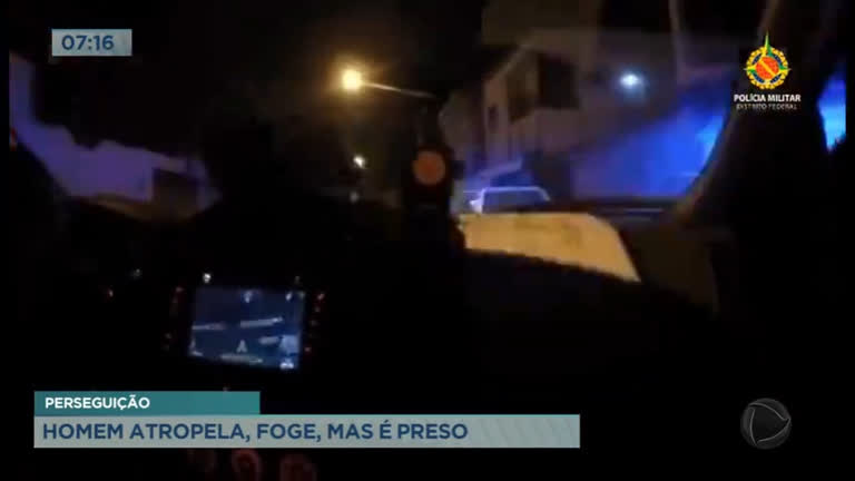 Vídeo: Homem atropela jovem, foge e é preso, em Ceilândia (DF)