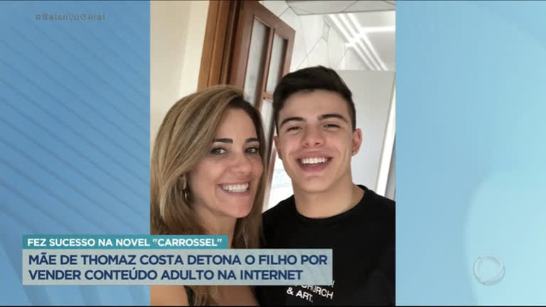 Vídeo: Mãe de Thomaz Costa critica filho por vender nudes