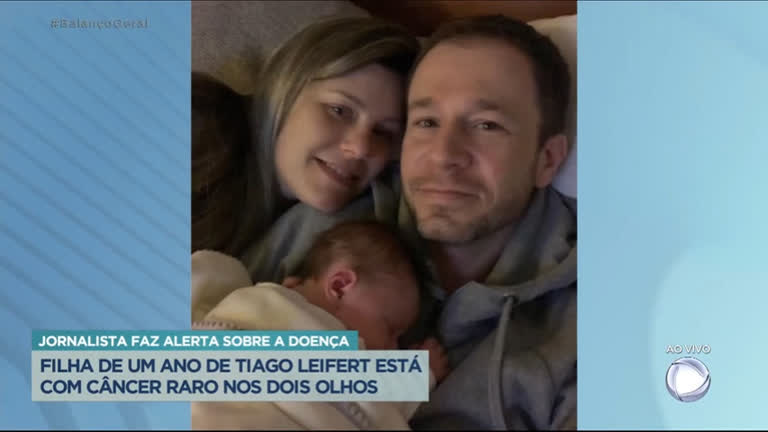 Vídeo: Filha de Tiago Leifert está com câncer nos dois olhos