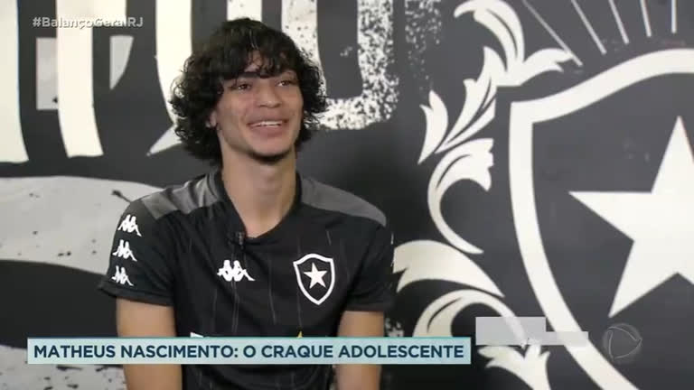 Vídeo: Com apenas 17 anos, Matheus Nascimento é destaque no Botafogo