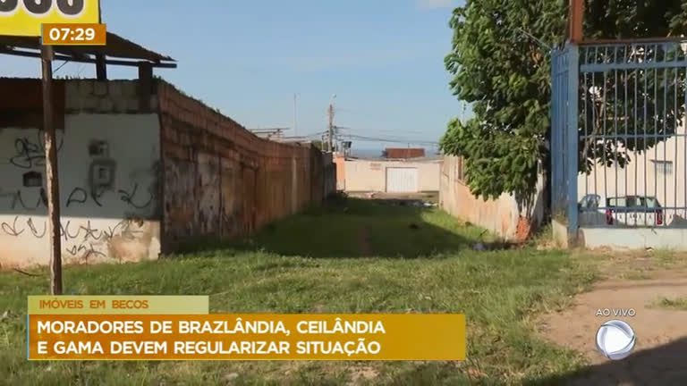 Vídeo: Termina nesta sexta-feira (4) prazo para regularização de becos em Brazlândia, Ceilândia e Gama