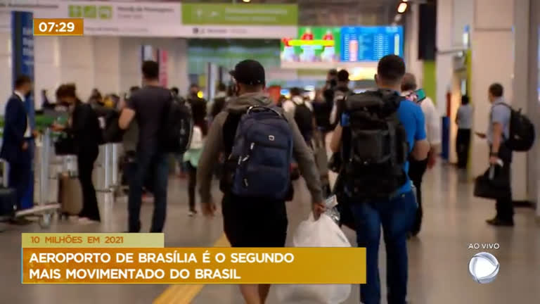 Vídeo: Aeroporto de Brasília é o segundo mais movimentado do Brasil