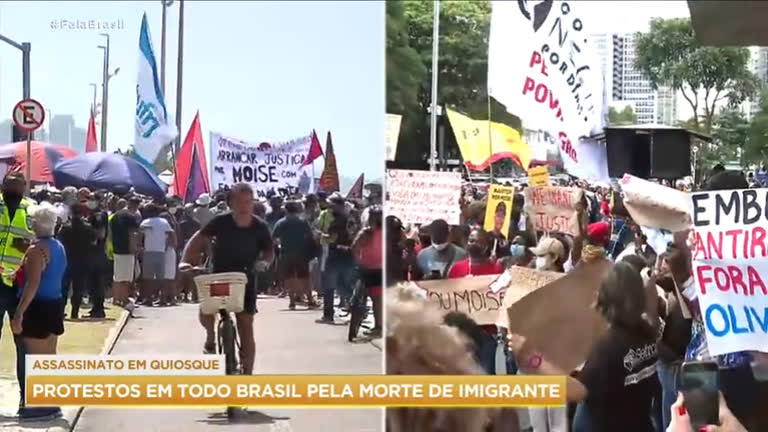 Vídeo: Caso Moïse: protestos contra a morte de jovem congolês acontecem em todo o Brasil
