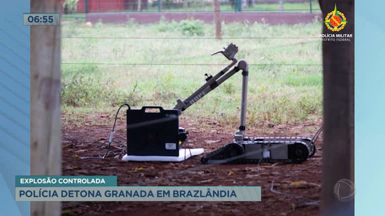 Vídeo: Polícia neutraliza granada em Brazlândia (DF)