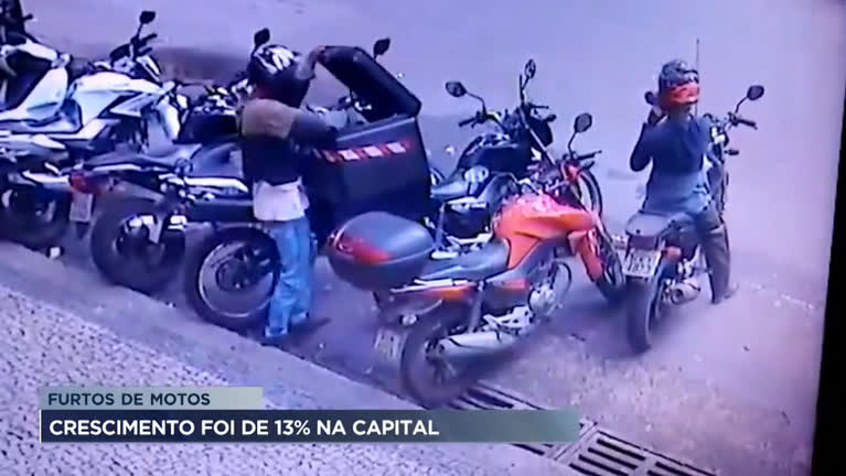 Vídeo: Furtos de motos crescem 13% em Belo Horizonte