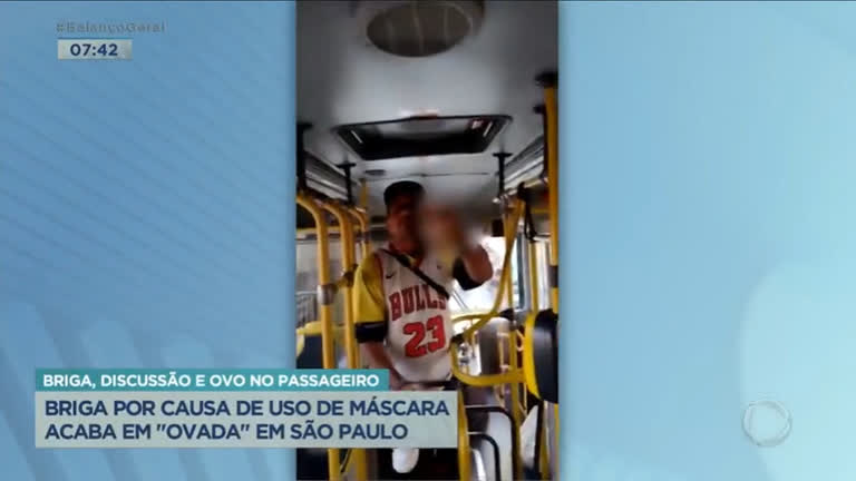 Vídeo: Briga por causa de máscara acaba em ovada dentro de ônibus em SP