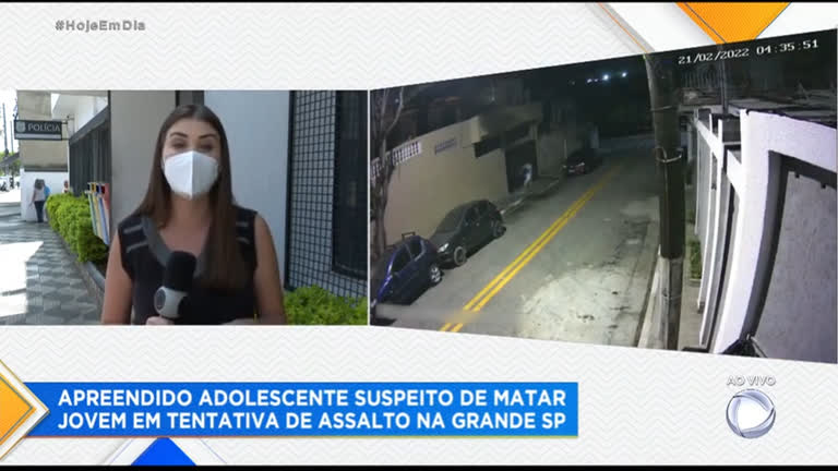 Vídeo: Menor é apreendido suspeito de matar jovem na Grande SP