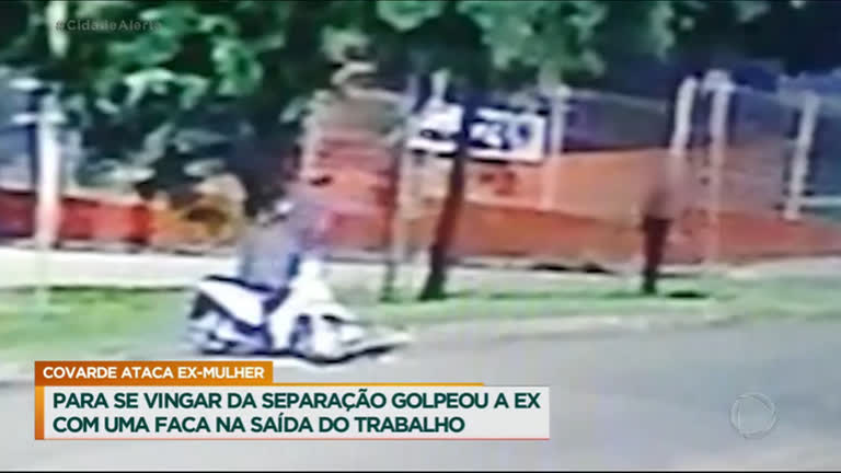 Vídeo: Homem arma emboscada e ataca ex-mulher no interior de São Paulo