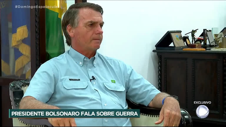 Vídeo: Em entrevista exclusiva, presidente Jair Bolsonaro reforça a neutralidade brasileira na guerra da Ucrânia