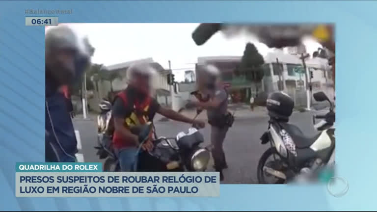 Vídeo: Polícia prende suspeitos de roubar relógio de luxo em região nobre da capital paulista
