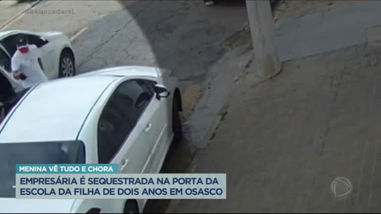 Vídeo: Em SP, Empresária é sequestrada enquanto buscava a filha na escola