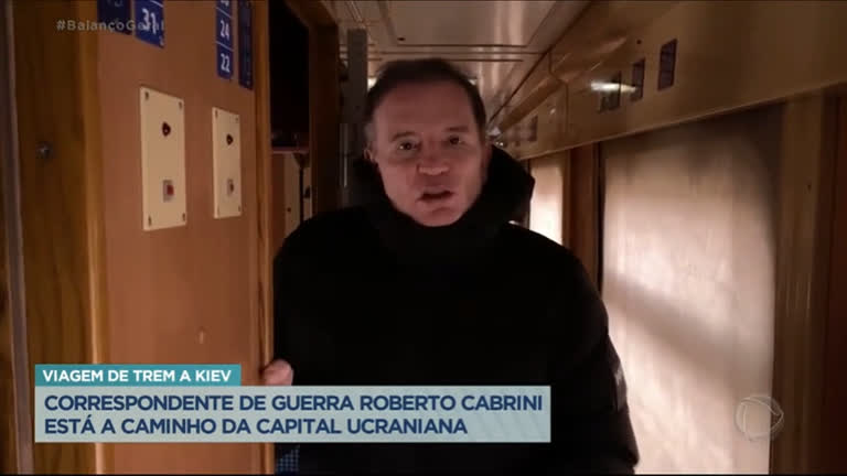 Vídeo: Roberto Cabrini mostra bastidores de viagem em direção a Kiev