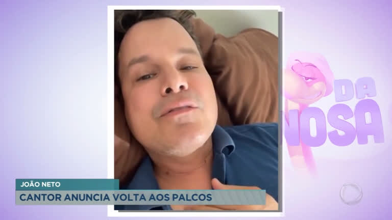 Vídeo: Após retirada de tumor, João Neto anuncia volta aos palcos