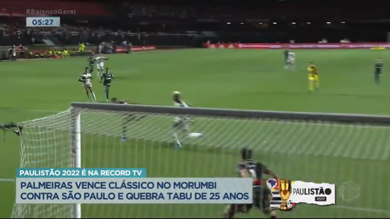 Vídeo: Paulistão: Palmeiras marca no início e vence São Paulo no Morumbi