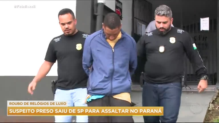 Vídeo: Suspeitos de roubar relógios de luxo são presos no Paraná e em São Paulo