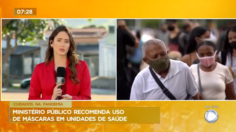 Vídeo: Ministério Público recomenda uso de máscaras de proteção em unidades de saúde