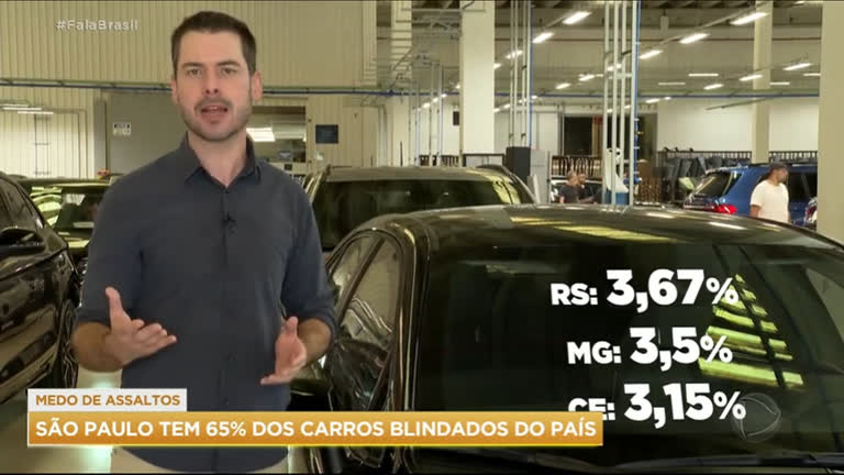 Vídeo: Venda de carros blindados sobe 45% em um ano no Brasil
