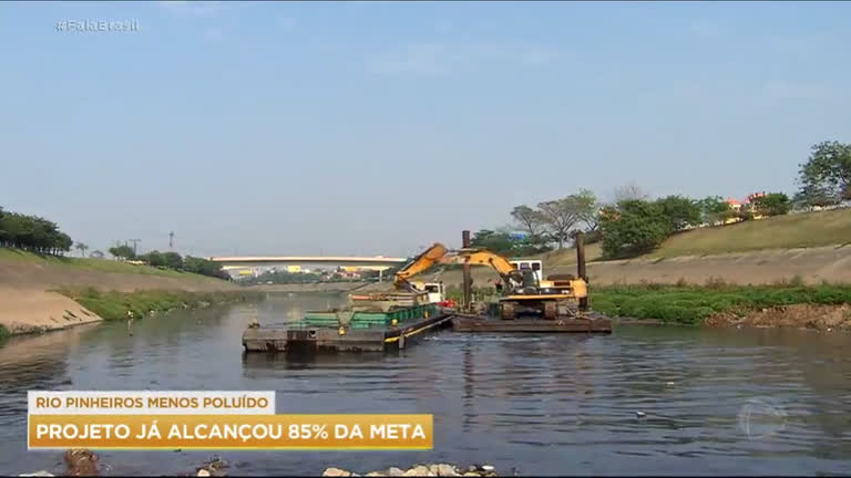 Vídeo: Projeto de despoluição do Rio Pinheiros alcança 85% da meta