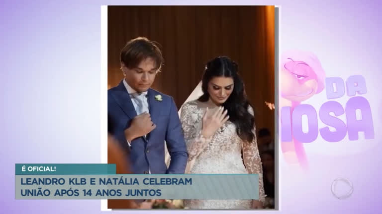 Após 14 anos juntos, Leandro KLB e Natália Guimarães se casam - Brasília -  R7 Balanço Geral DF