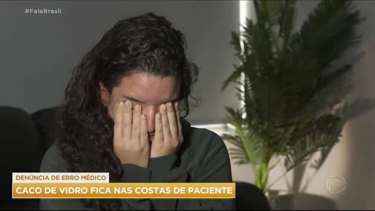 Vídeo: Mulher denuncia hospital após erro médico no litoral de SP