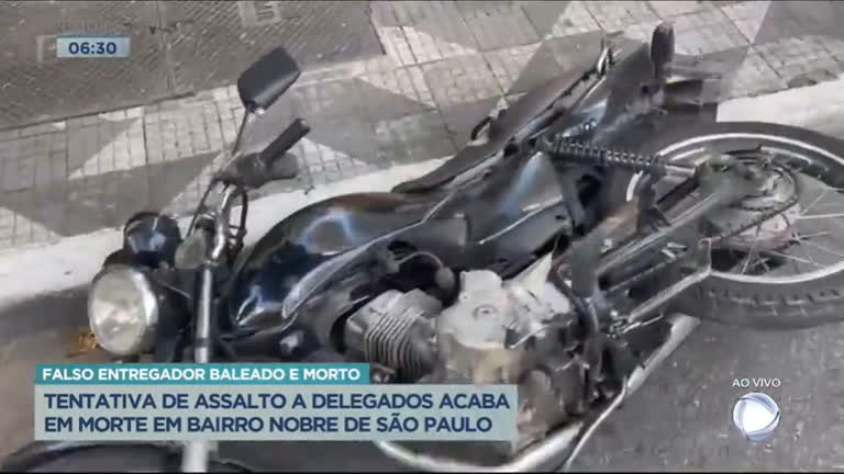 Vídeo: Tentativa de assalto a delegados acaba em morte em bairro nobre de SP