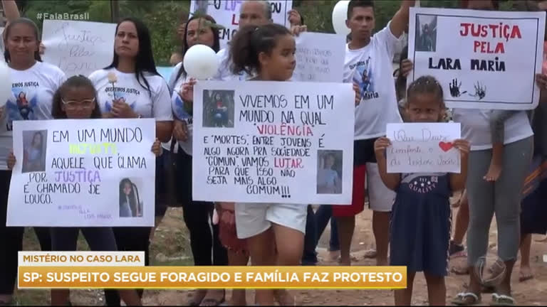 Vídeo: Caso Lara: Suspeito segue foragido e família protesta por justiça