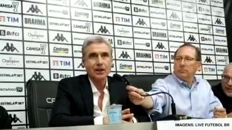 Vídeo: Novo técnico do Botafogo, Castro diz que 'não foi uma escolha difícil'