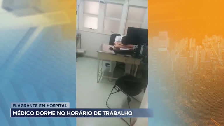 Vídeo: Médico é flagrado dormindo durante o trabalho em BH