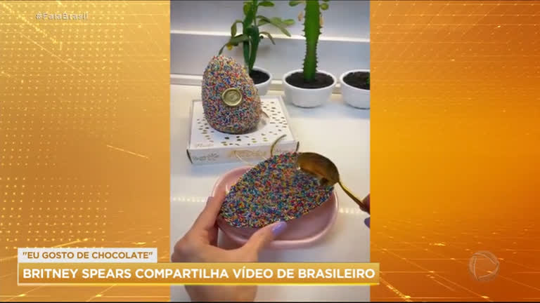 Vídeo: Britney Spears compartilha vídeo de ovo de Páscoa de empresário brasileiro
