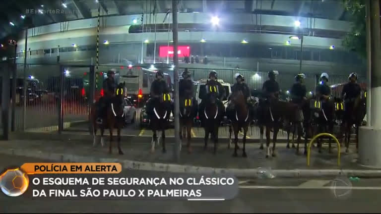 Vídeo: Veja o esquema de segurança da final São Paulo x Palmeiras