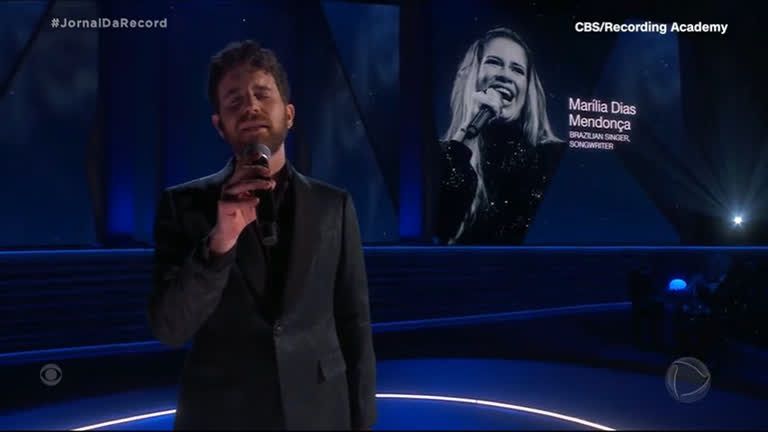 Vídeo: Marília Mendonça é homenageada na cerimônia do Grammy