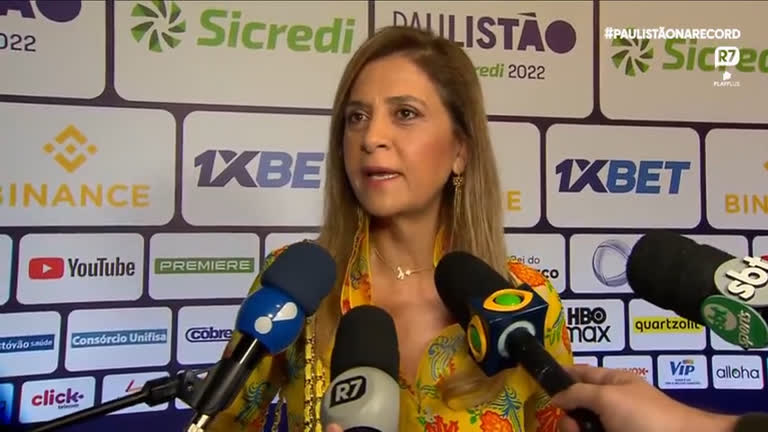 Vídeo: Leila Pereira comemora e exalta primeiro título paulista como presidente do Palmeiras
