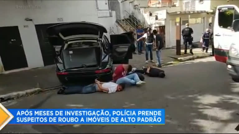 Vídeo: Polícia prende suspeitos de roubo a imóveis em bairros nobres de São Paulo
