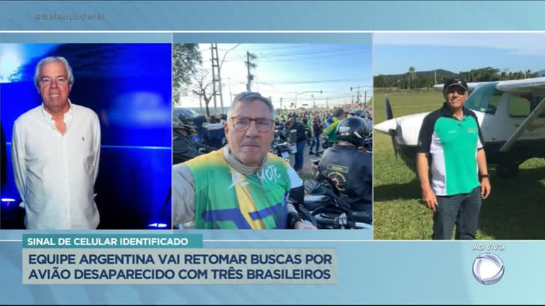 Vídeo: Argentina vai retomar buscas por avião desaparecido com três brasileiros
