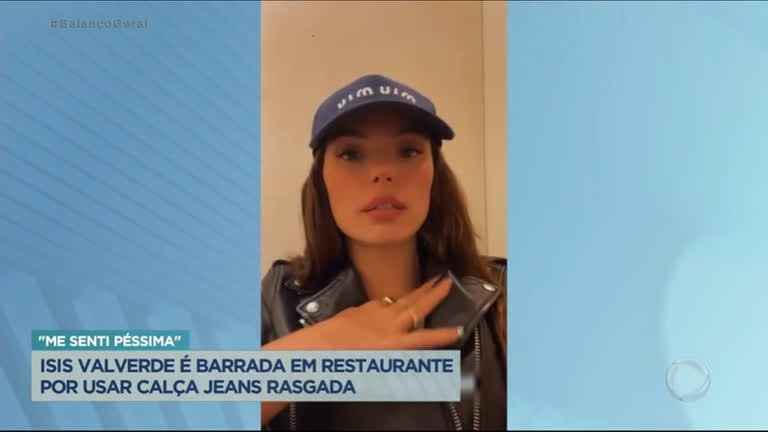 Vídeo: Isis Valverde é barrada em restaurante nos EUA por usar calça larga e rasgada