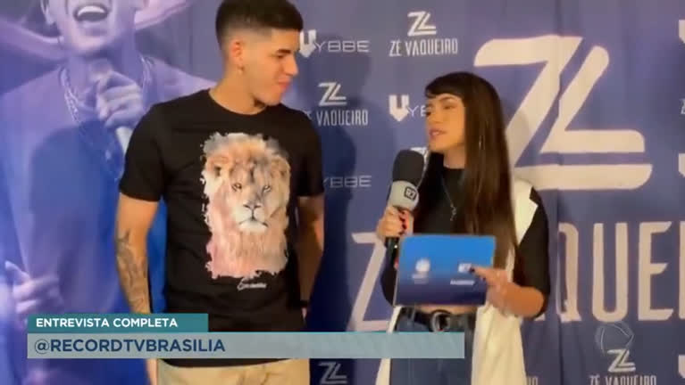 Vídeo: Record TV Brasília entrevista cantor Zé Vaqueiro