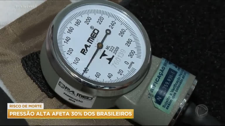 Vídeo: Pressão alta atinge 30% dos brasileiros