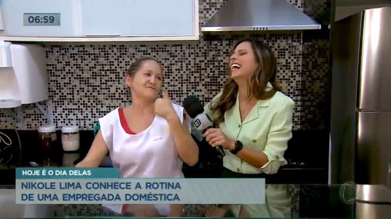 Vídeo: No dia nacional da empregada doméstica, Nikole Lima mostra a rotina de uma profissional
