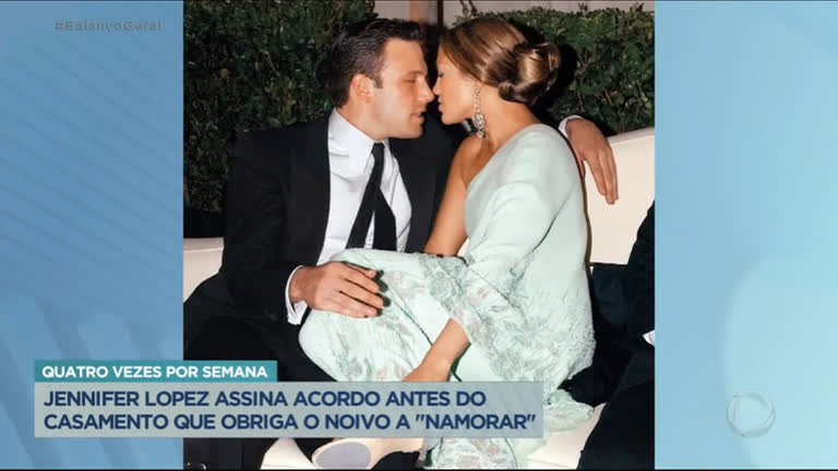 Vídeo: Jennifer Lopez assina acordo pré-nupcial que obriga noivo a namorar