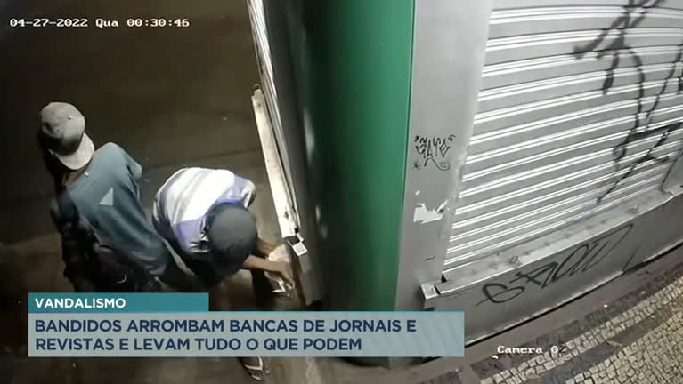 Vídeo: Donos de bancas de jornais em BH reclamam de aumento de furtos