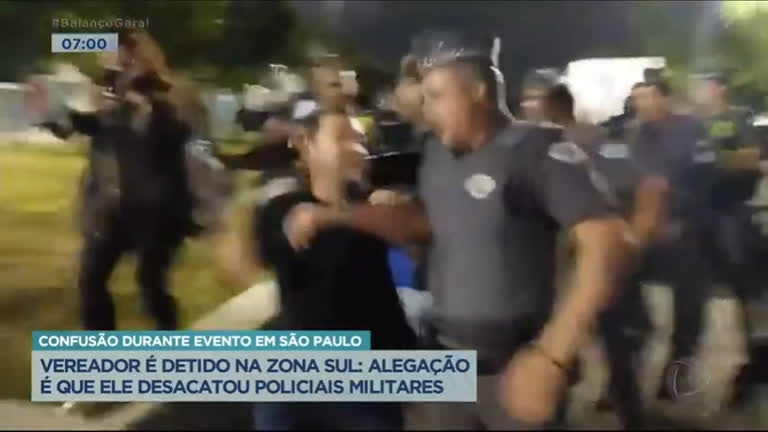 Vídeo: Policiais alegam desacato e prendem vereador na zona sul de SP