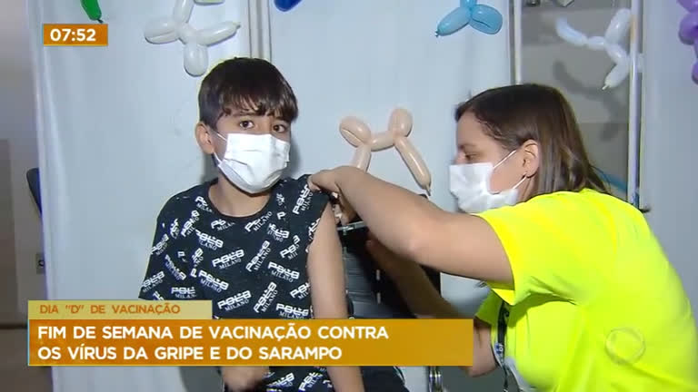 Vídeo: Gripe e Sarampo: final de semana foi de dia D de vacinação contra as duas doenças no DF