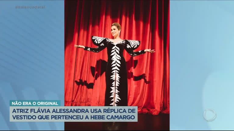 Vídeo: Flávia Alessandra diz que usou vestido que pertenceu a Hebe Camargo