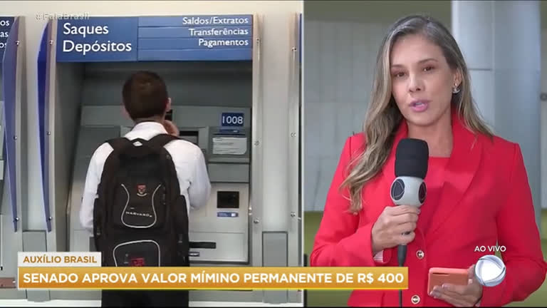  Senado aprova valor mínimo permanente de R$400 do Auxílio Brasil