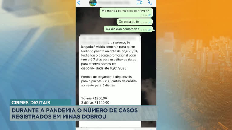 Vídeo: Crimes digitais dobraram em Minas Gerais durante a pandemia