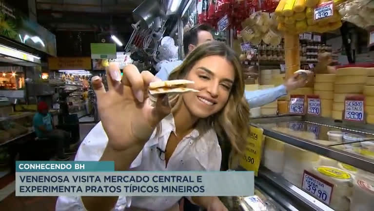 Vídeo: Mônica Fonseca, a nova Venenosa, conhece o Mercado Central de BH