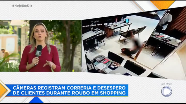 Vídeo: Polícia procura bandidos que assaltaram joalheria em shopping de Belo Horizonte
