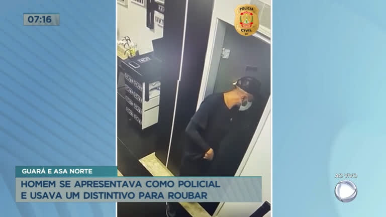 Vídeo: Polícia prende falso policial civil que usava distintivo para assaltar no DF