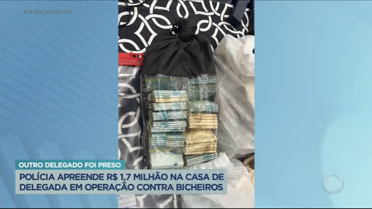 Vídeo: Operação contra bicheiros apreende R$ 1,7 milhão na casa de delegada no RJ